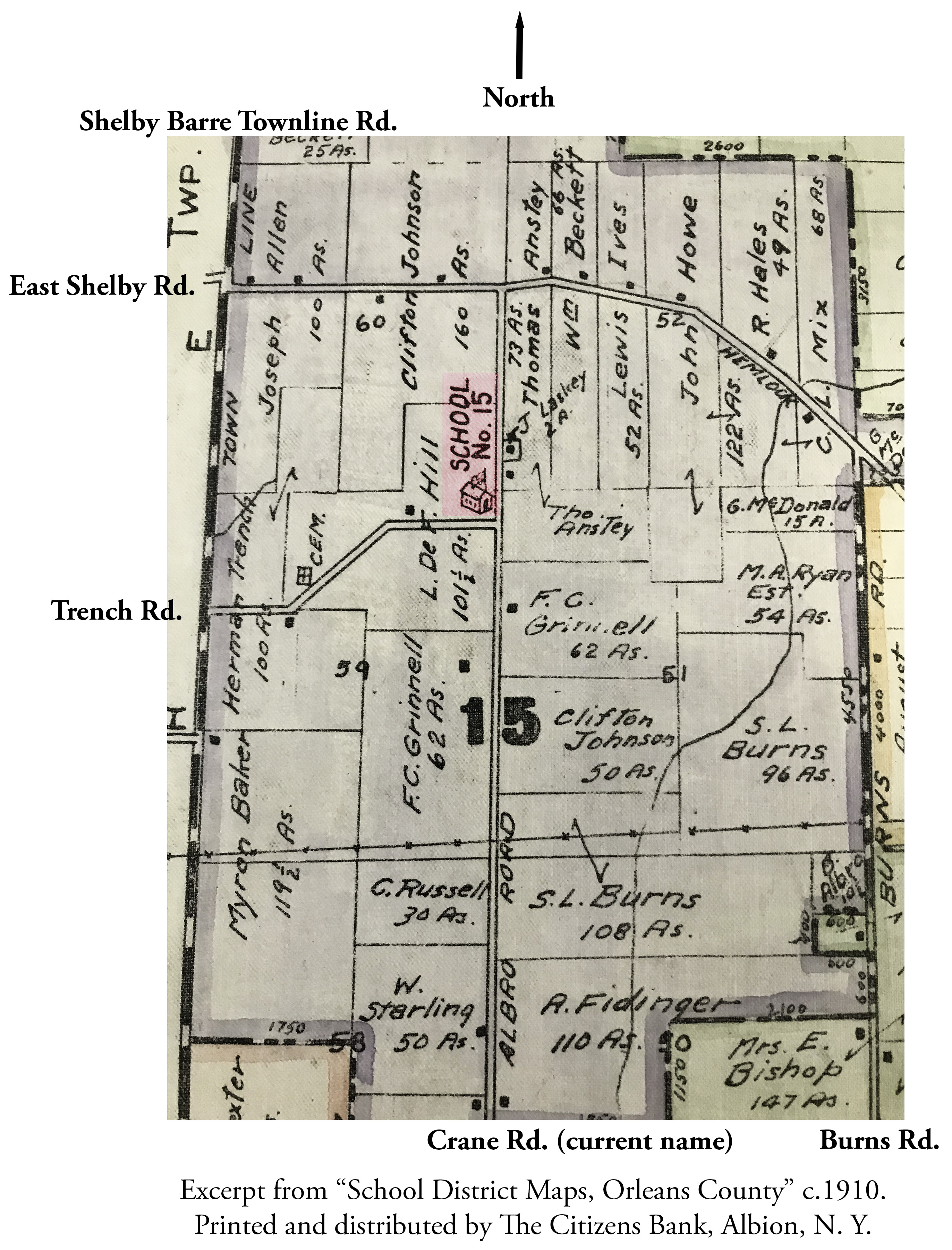 School District 15 Map 1910